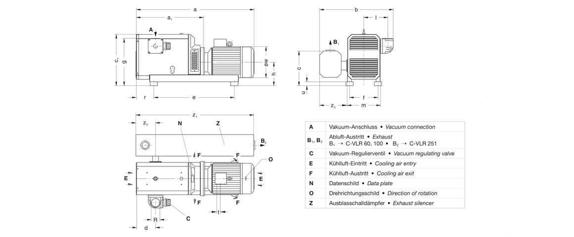 C-VLR 150爪式真空泵